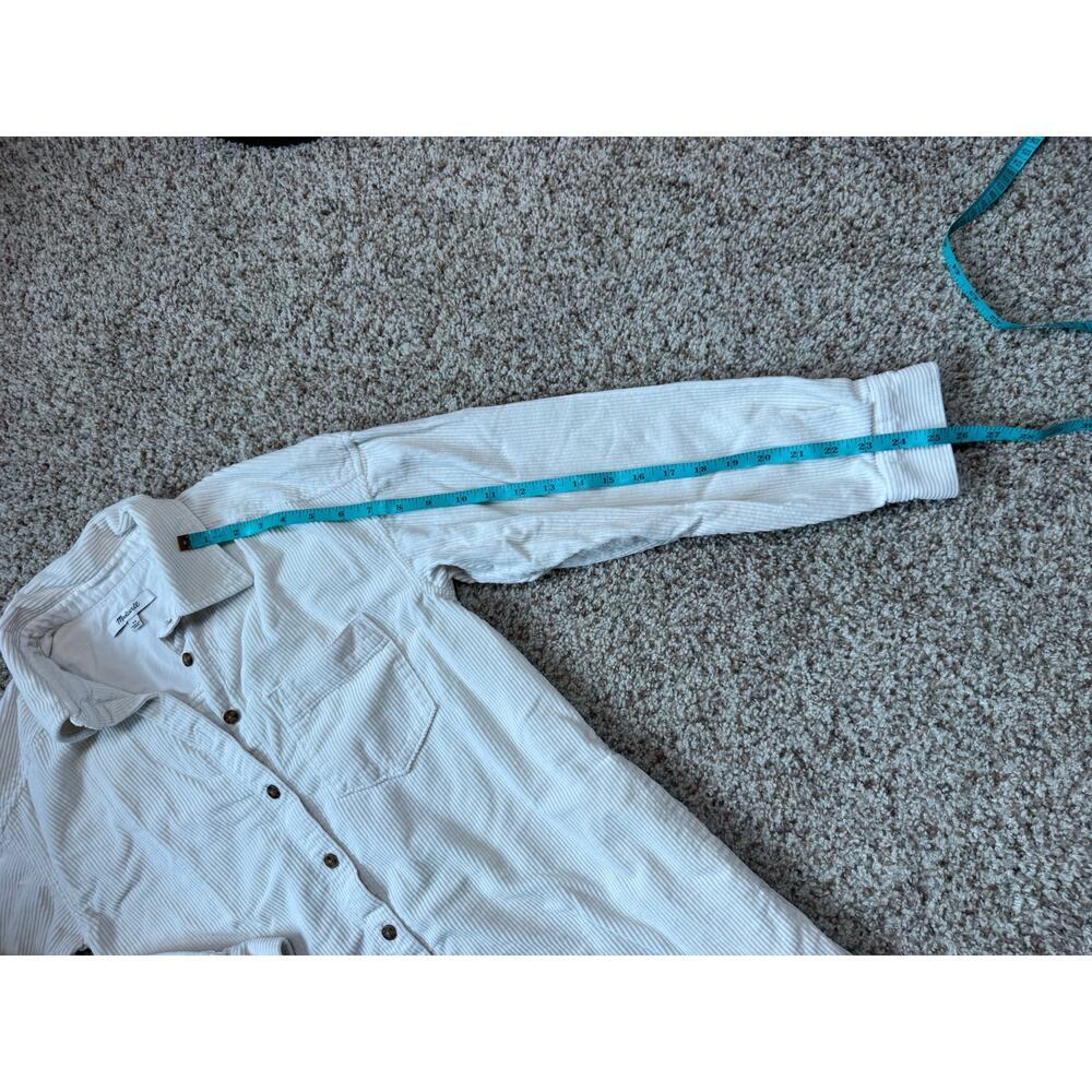 MADEWELL DRESS; Cream Corduroy size women's XS, but fits large; Long Sleeve - Picture 5 of 11